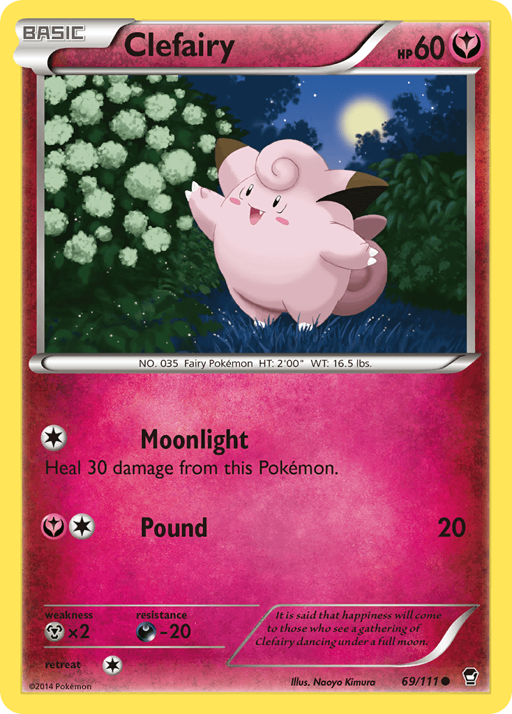 Carta Pokémon Clefairy 69