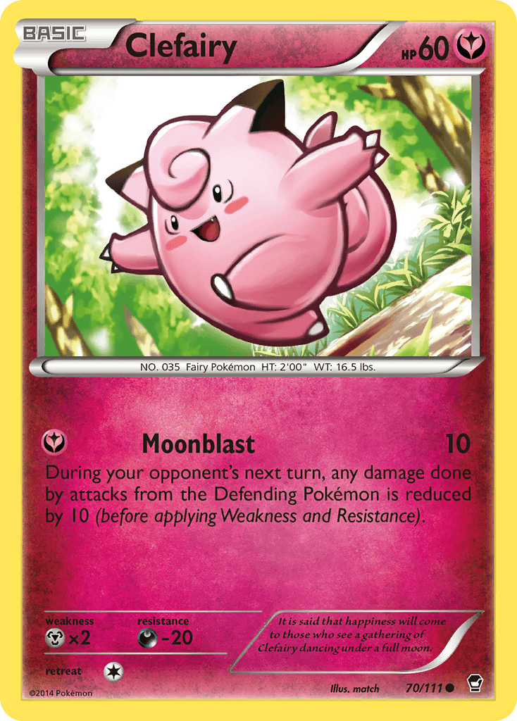 Carta Pokémon Clefairy 70