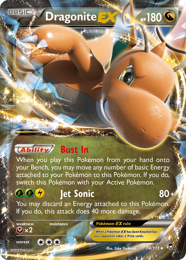 Carta Pokémon Dragonite-EX