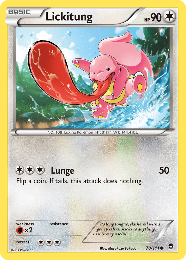Carta Pokémon Lickitung 78
