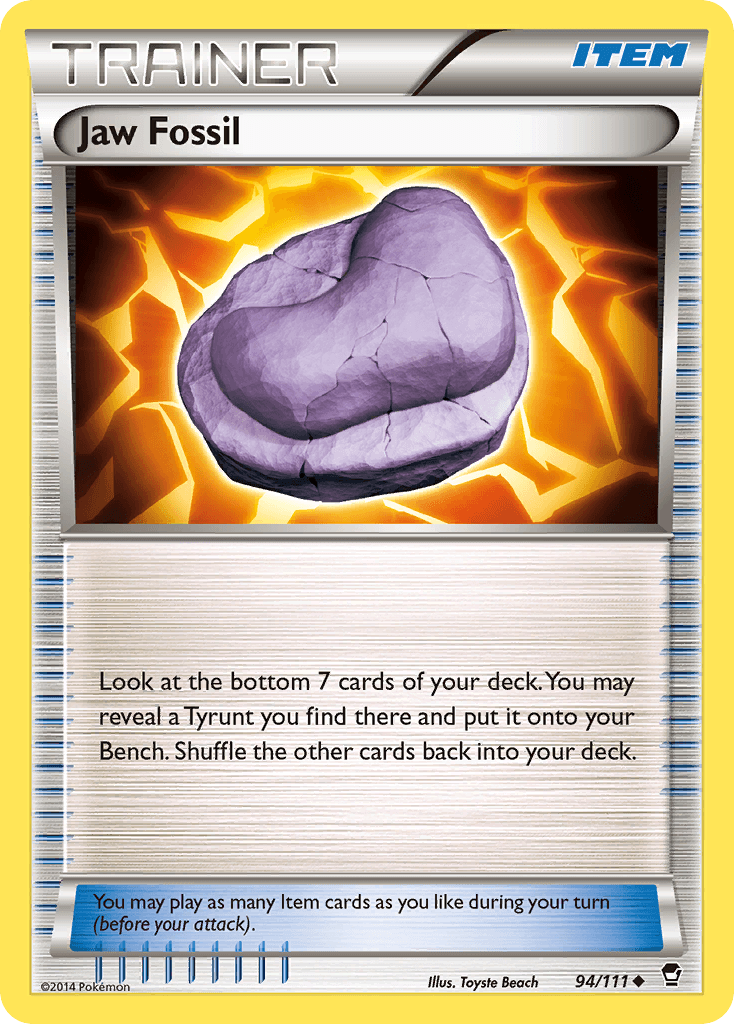 Carta Pokémon Jaw Fossil 94