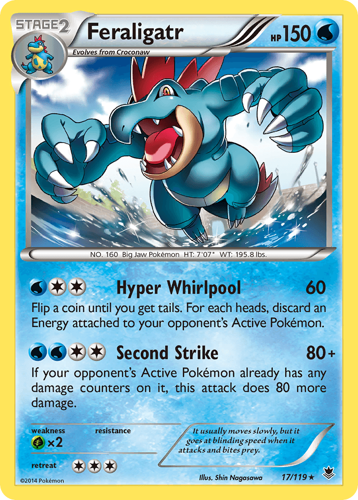 Carta Pokémon Feraligatr 17