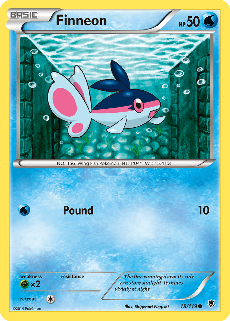 Carta Pokémon Finneon 18