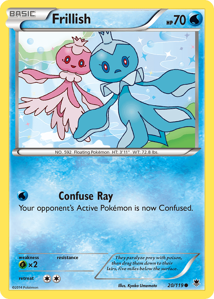 Carta Pokémon Frillish 20