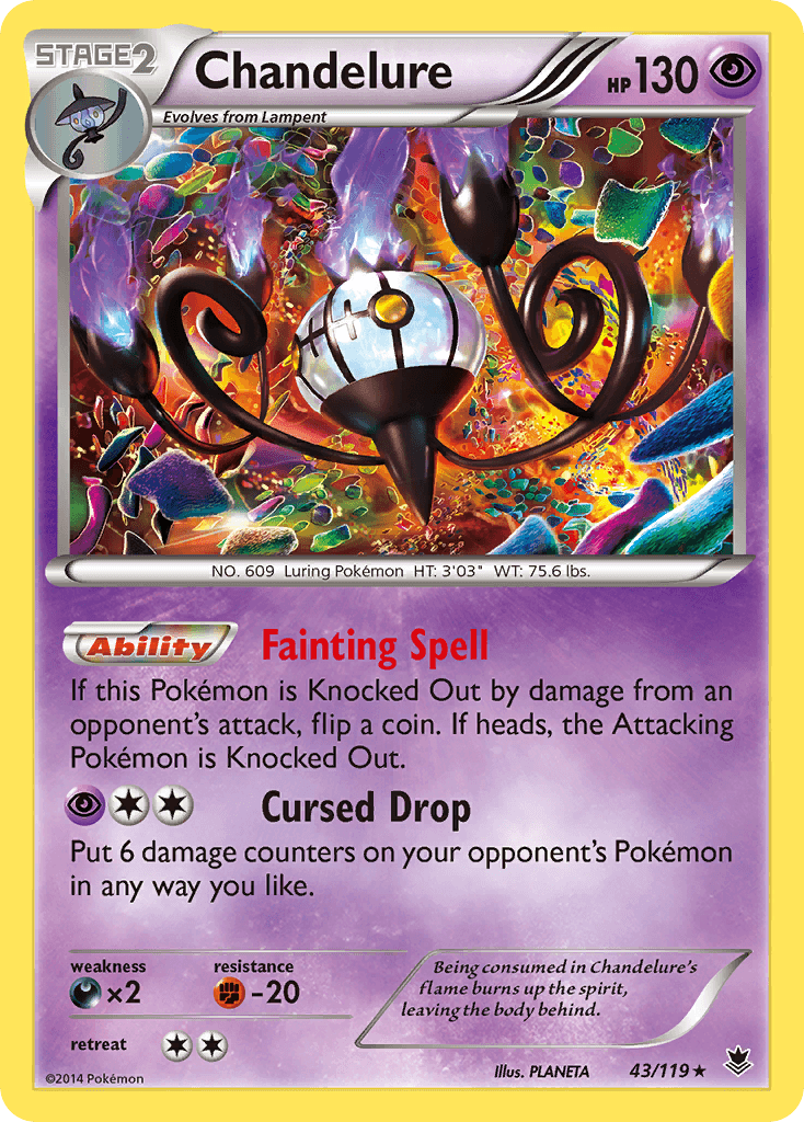 Carta Pokémon Chandelure