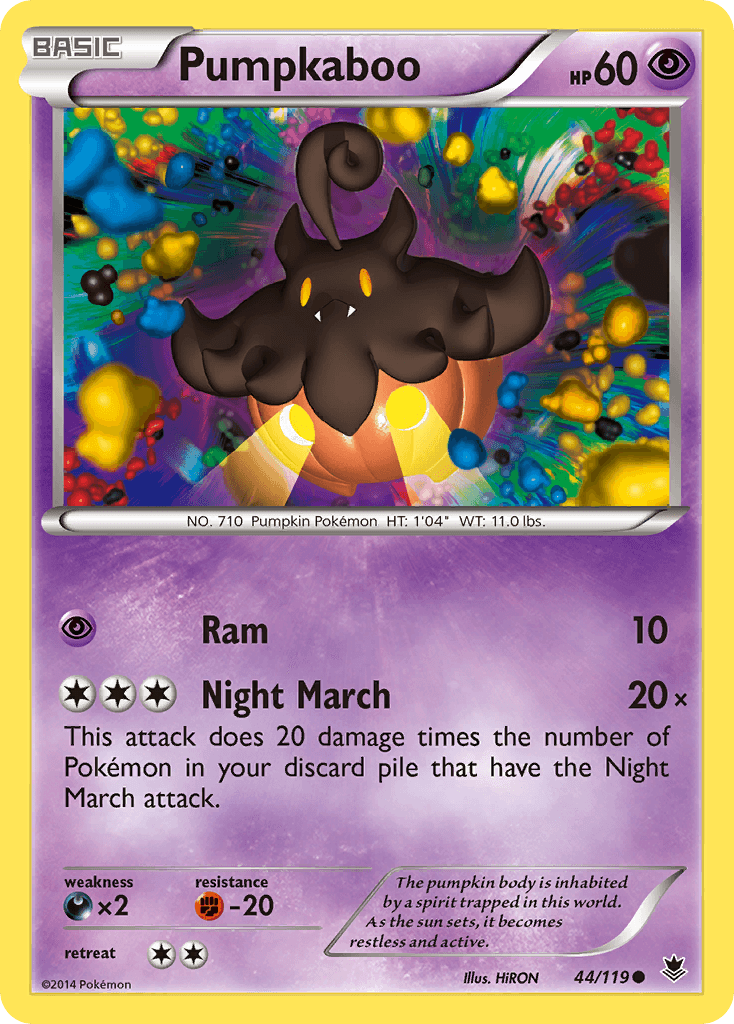 Carta Pokémon Pumpkaboo