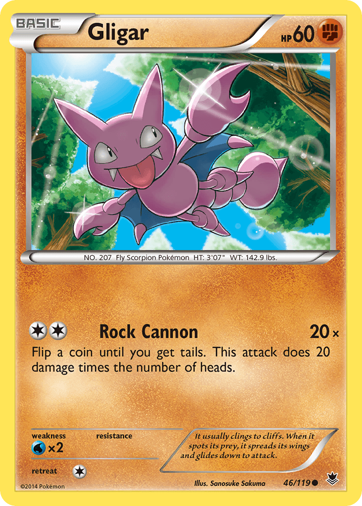 Carta Pokémon Gligar 46