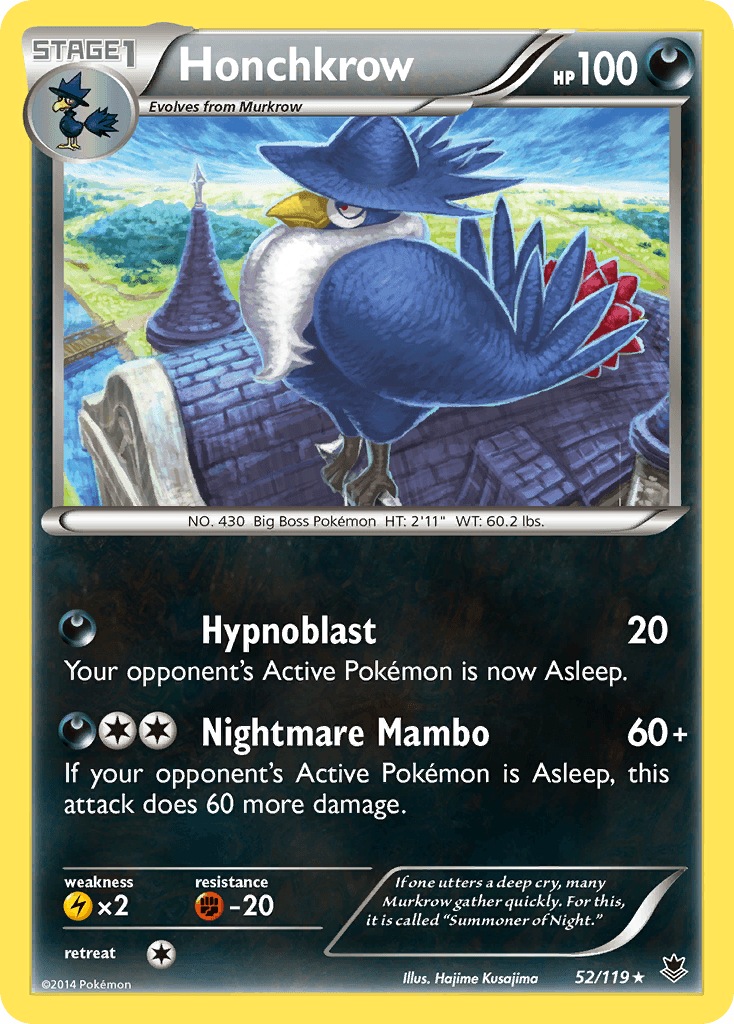 Carta Pokémon Honchkrow