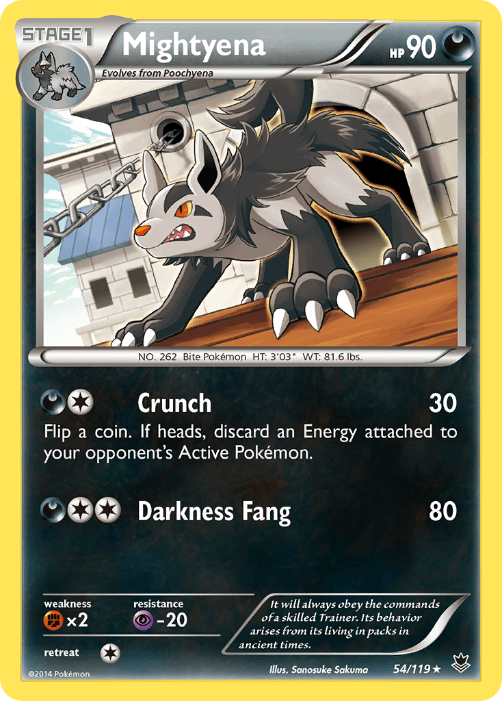 Carta Pokémon Mightyena