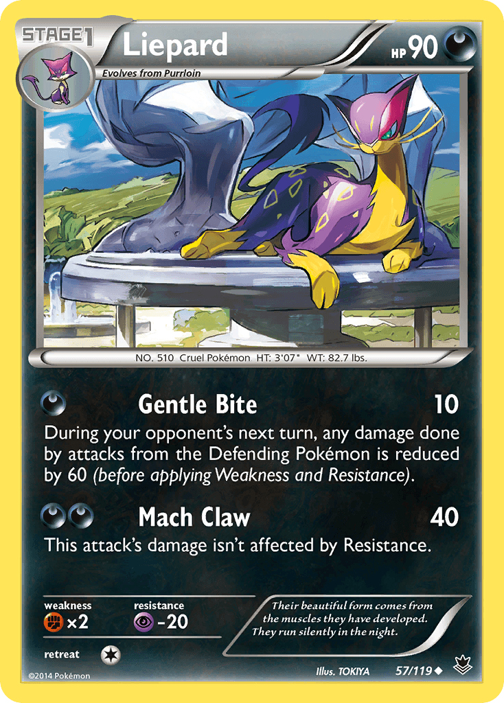 Carta Pokémon Liepard 57