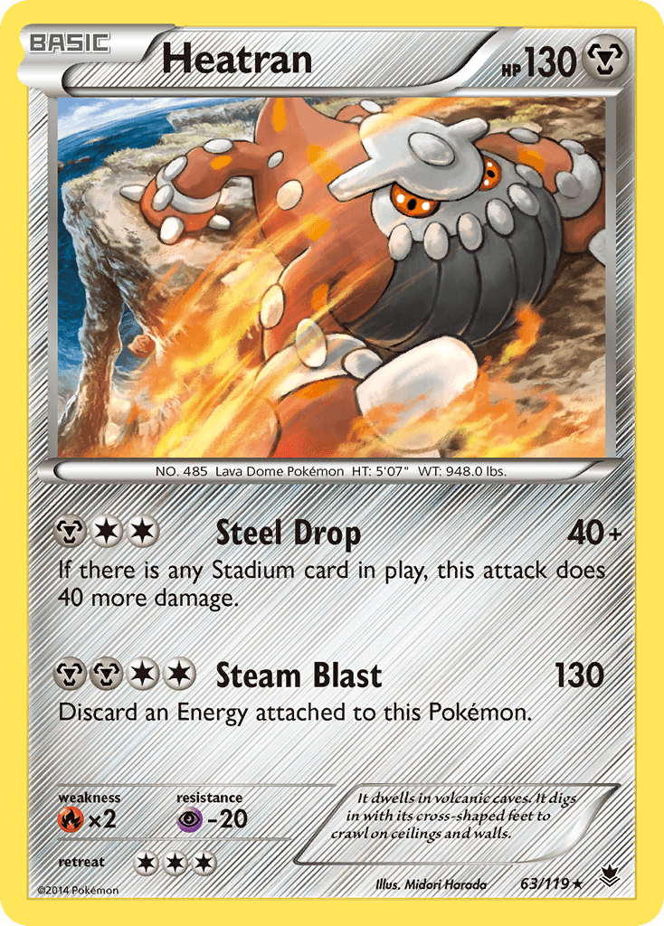 Carta Pokémon Heatran 63