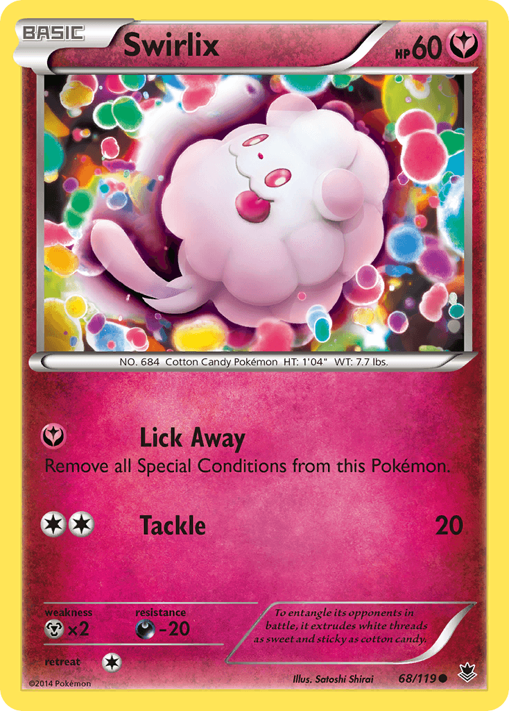 Carta Pokémon Swirlix 68