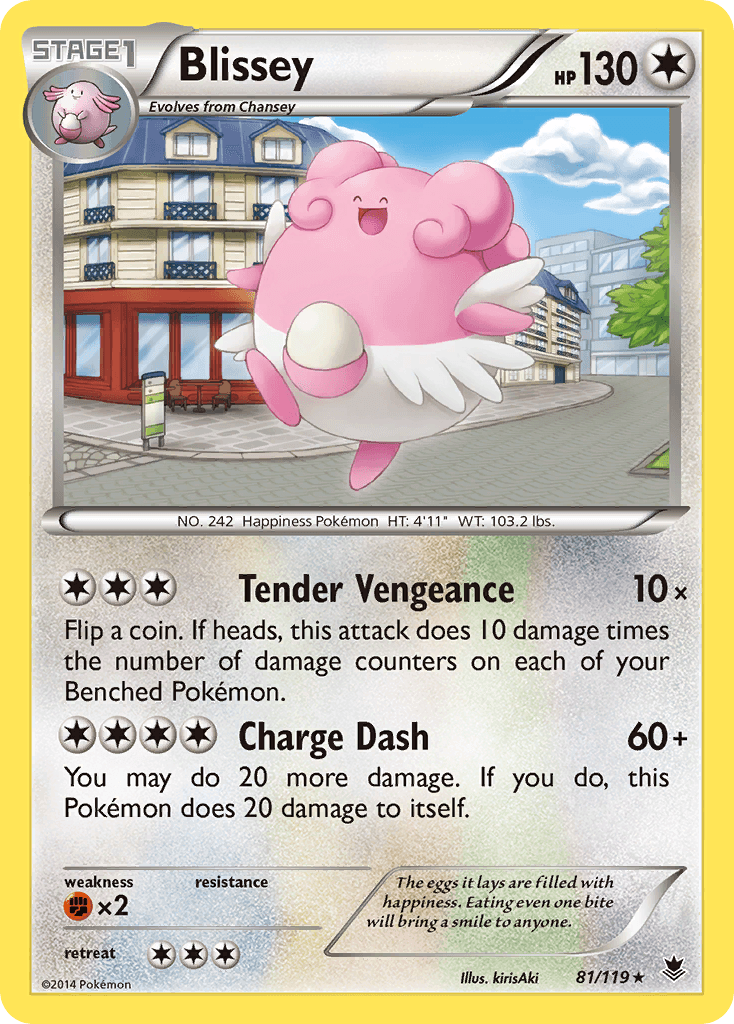 Carta Pokémon Blissey 81