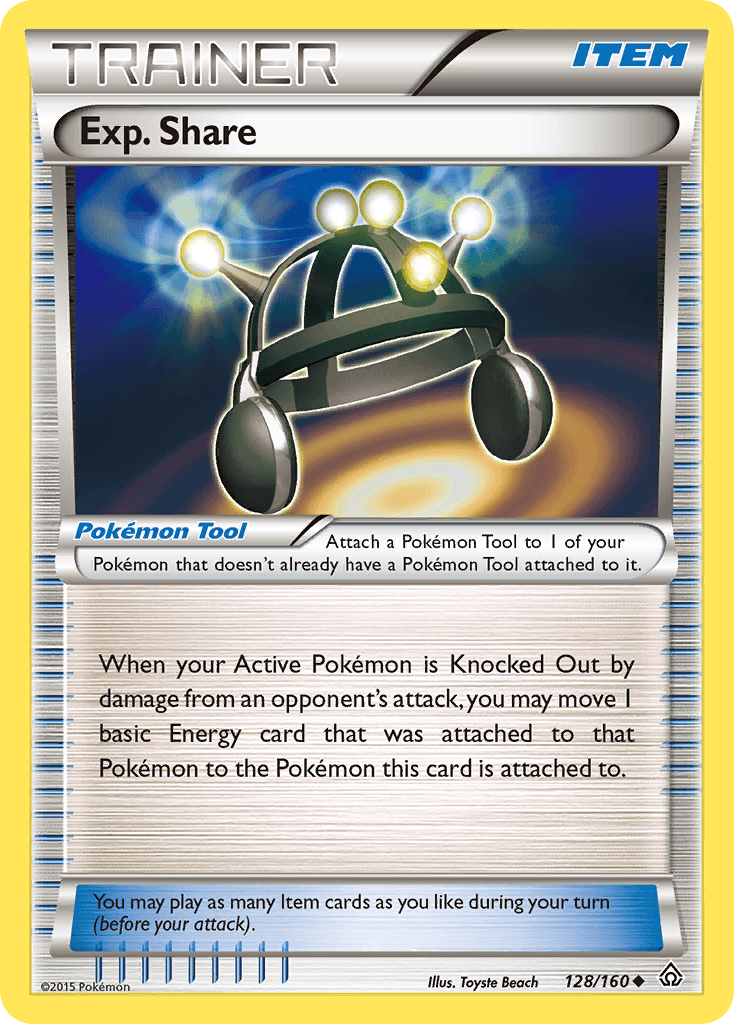 Carta Pokémon Exp. Share 128 de Primal Clash