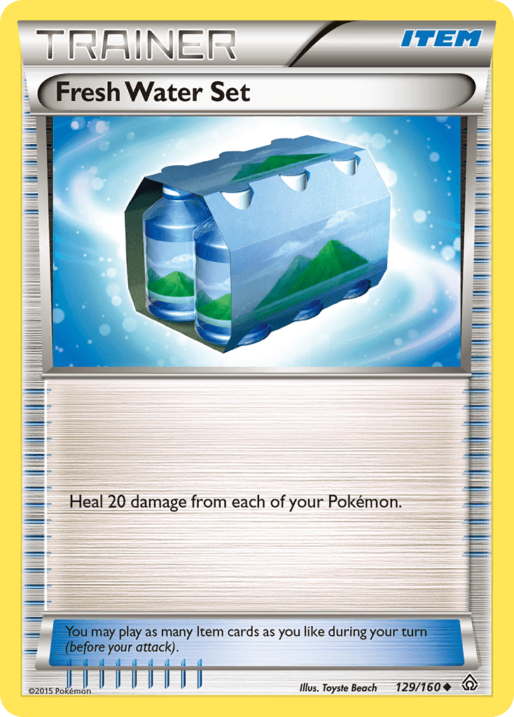 Carta Pokémon Fresh Water Set 129 de Primal Clash
