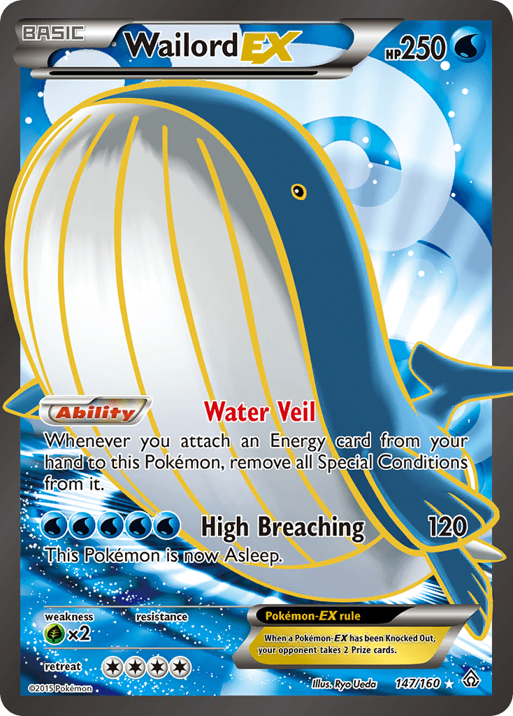 Carta Pokémon Wailord-EX 147 de Primal Clash