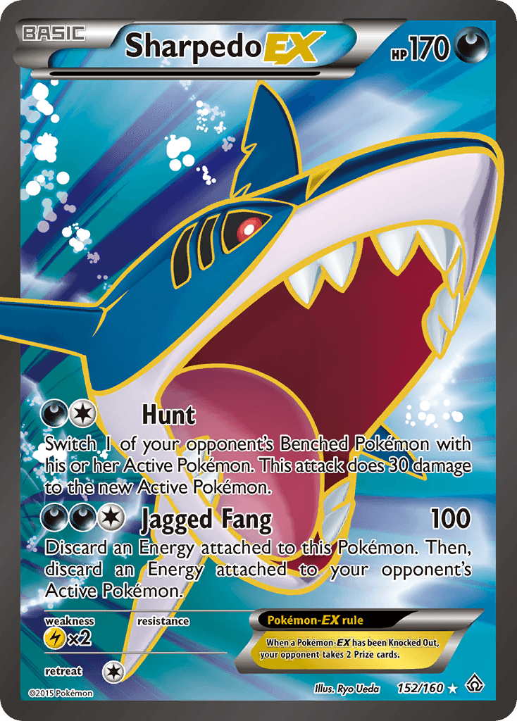 Carta Pokémon Sharpedo-EX 152 de Primal Clash