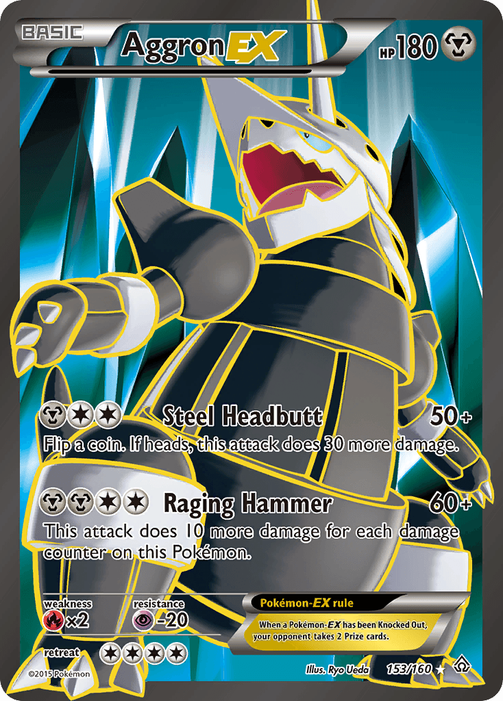 Carta Pokémon Aggron-EX 153 de Primal Clash