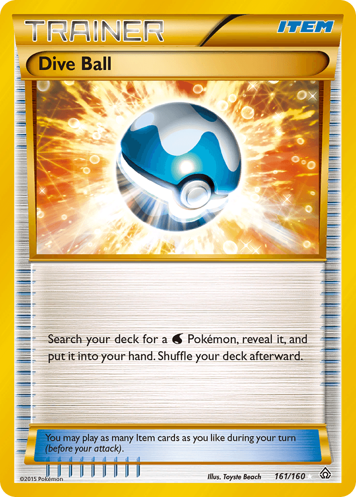 Carta Pokémon Dive Ball 161 de Primal Clash