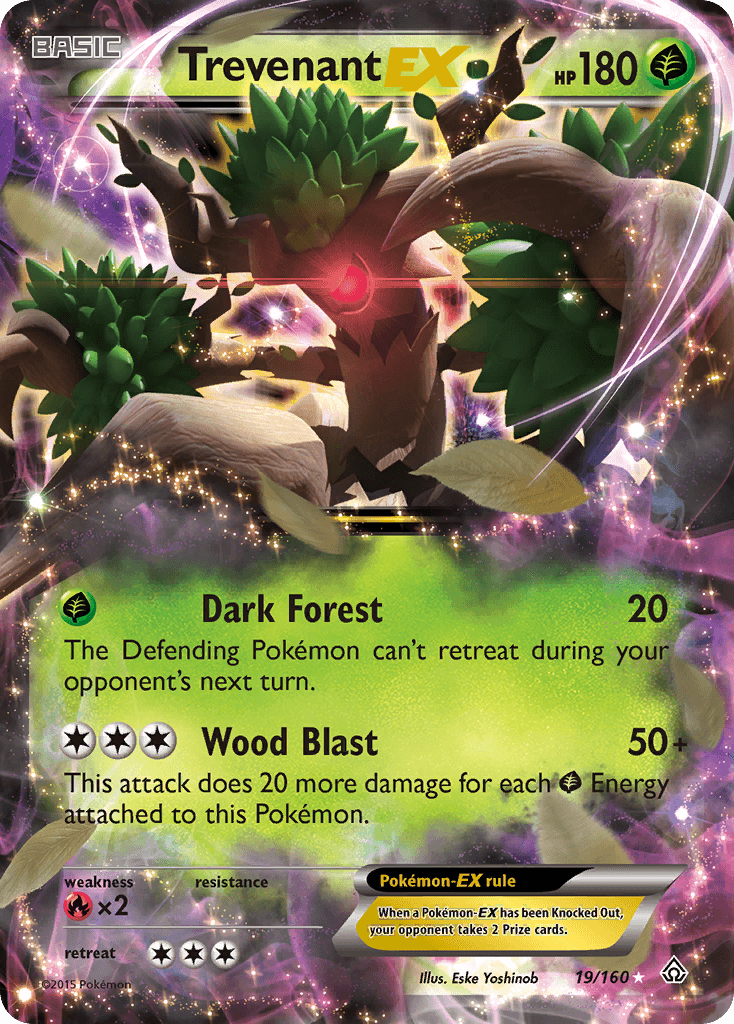 Carta Pokémon Trevenant-EX