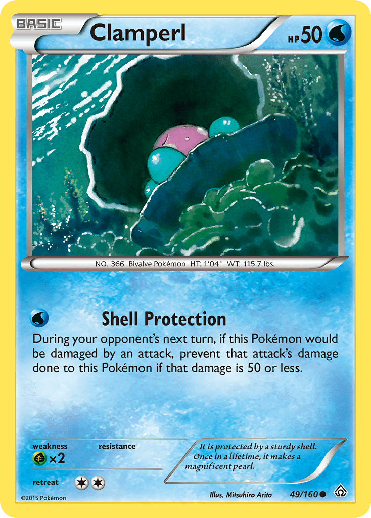 Carta Pokémon Clamperl 49 de Primal Clash