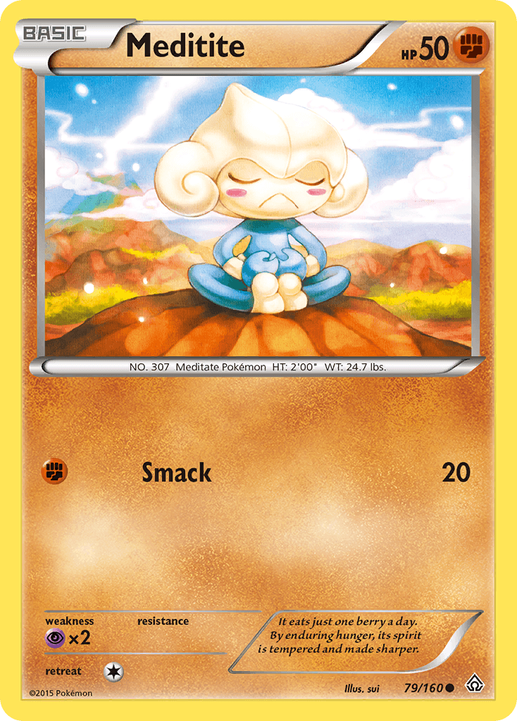 Carta Pokémon Meditite