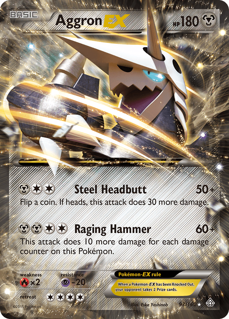 Carta Pokémon Aggron-EX 93 de Primal Clash