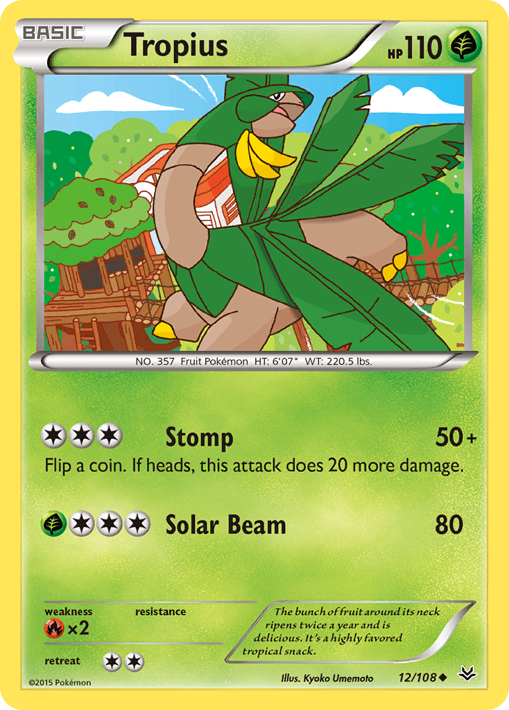 Carta Pokémon Tropius 12