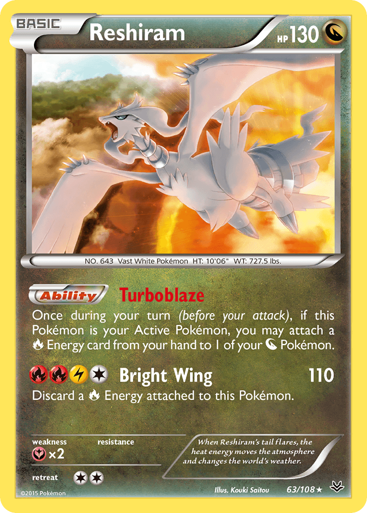 Carta Pokémon Reshiram