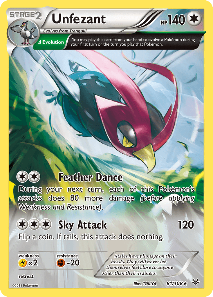 Carta Pokémon Unfezant 81