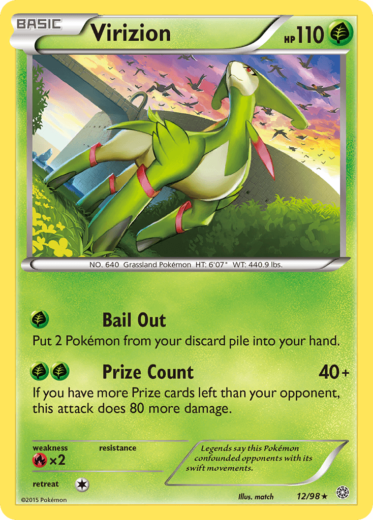 Carta Pokémon Virizion 12