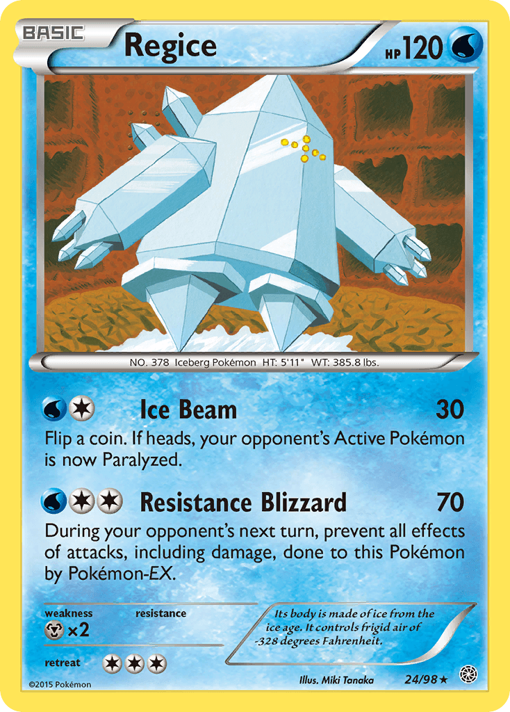 Carta Pokémon Regice 24