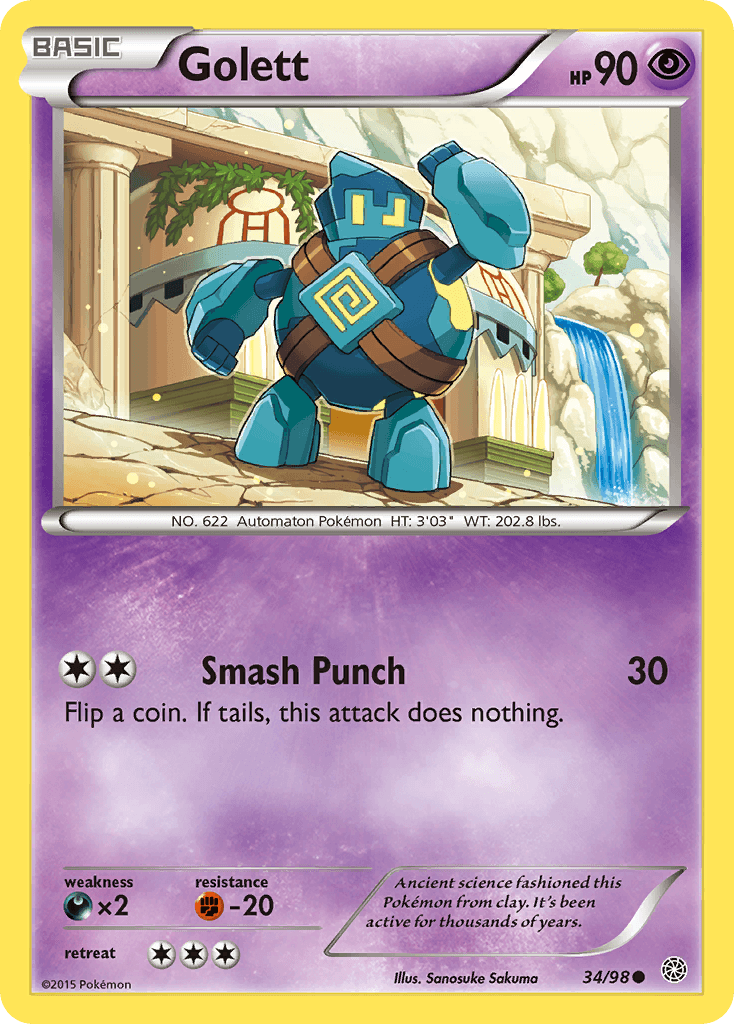 Carta Pokémon Golett 34