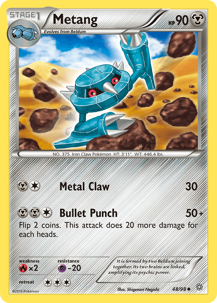 Carta Pokémon Metang 48