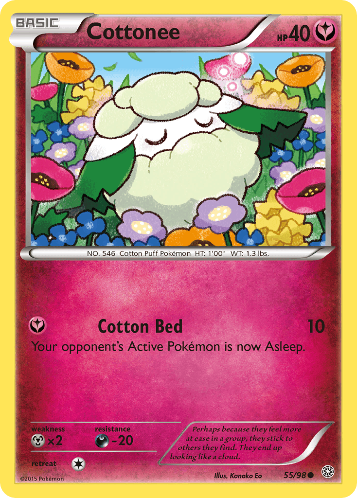 Carta Pokémon Cottonee 55