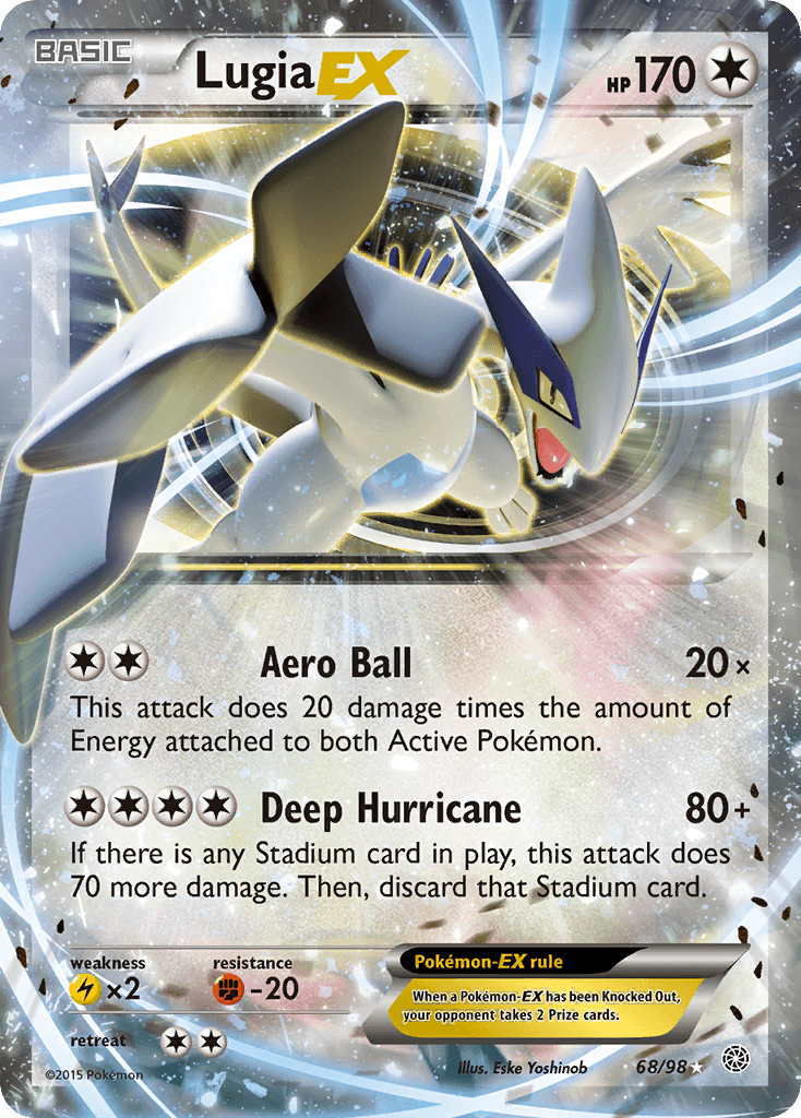 Carta Pokémon Lugia-EX 68