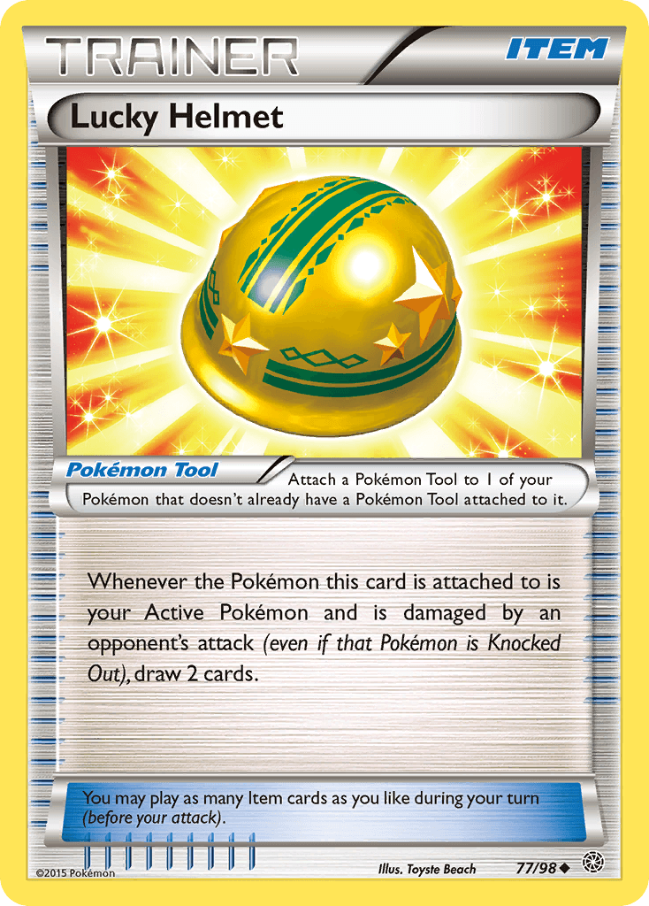 Carta Pokémon Lucky Helmet 77