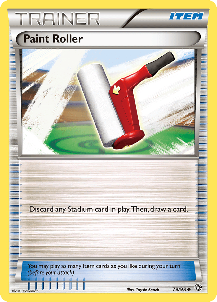 Carta Pokémon Paint Roller 79
