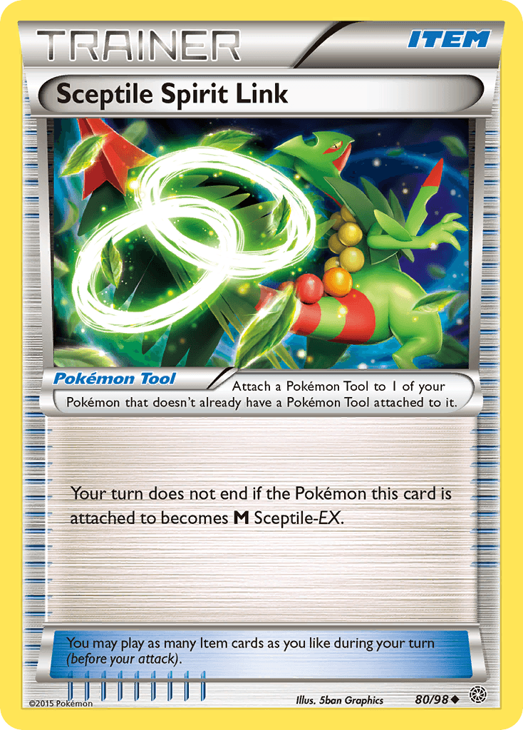 Carta Pokémon Sceptile Spirit Link 80