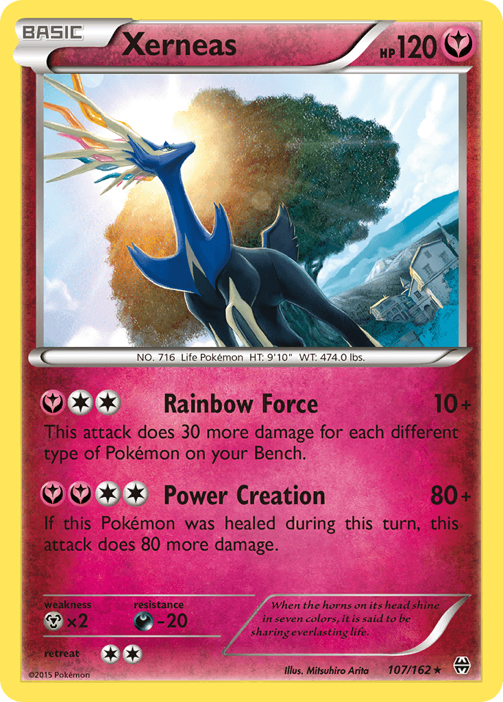 Carta Pokémon Xerneas 107 de BREAKthrough