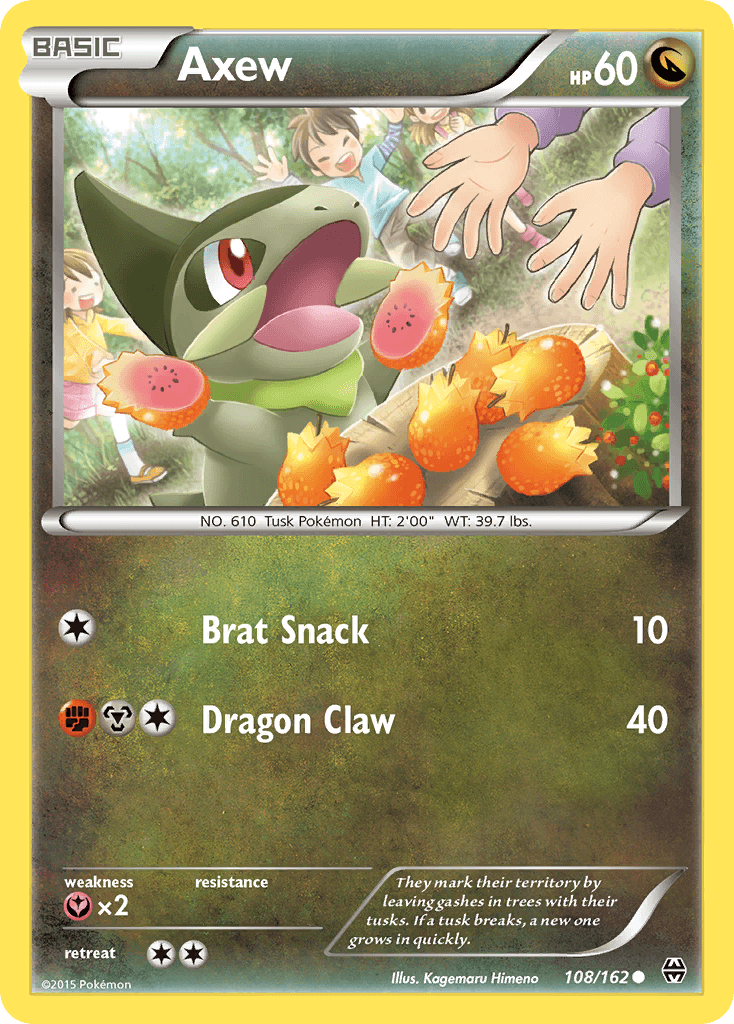 Carta Pokémon Axew 108