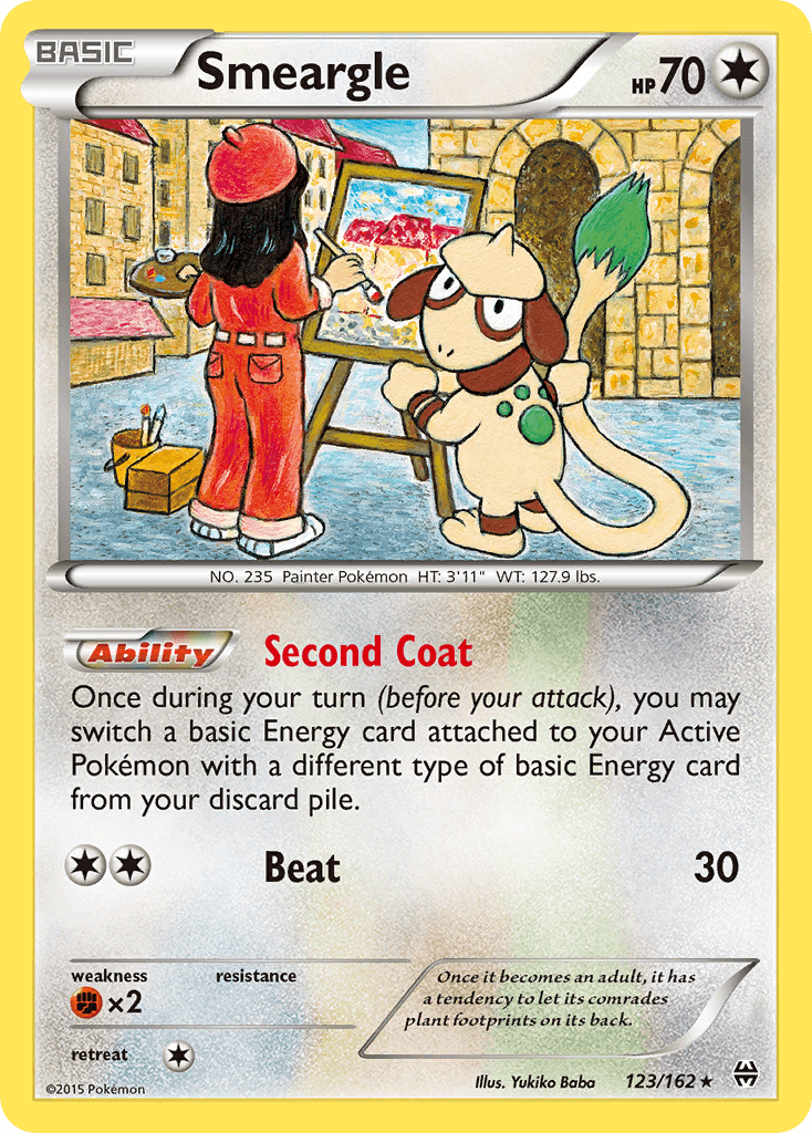 Carta Pokémon Smeargle 123 de BREAKthrough