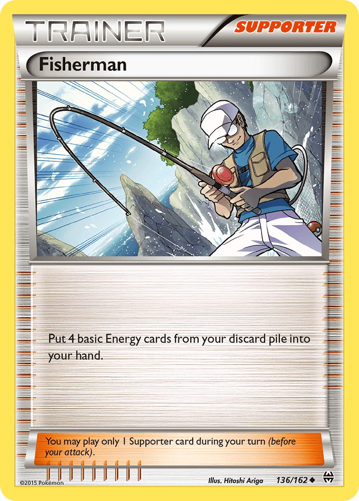 Carta Pokémon Fisherman 136 de BREAKthrough