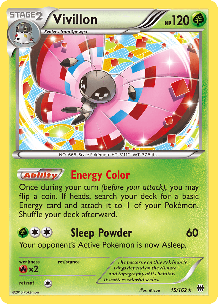 Carta Pokémon Vivillon 15