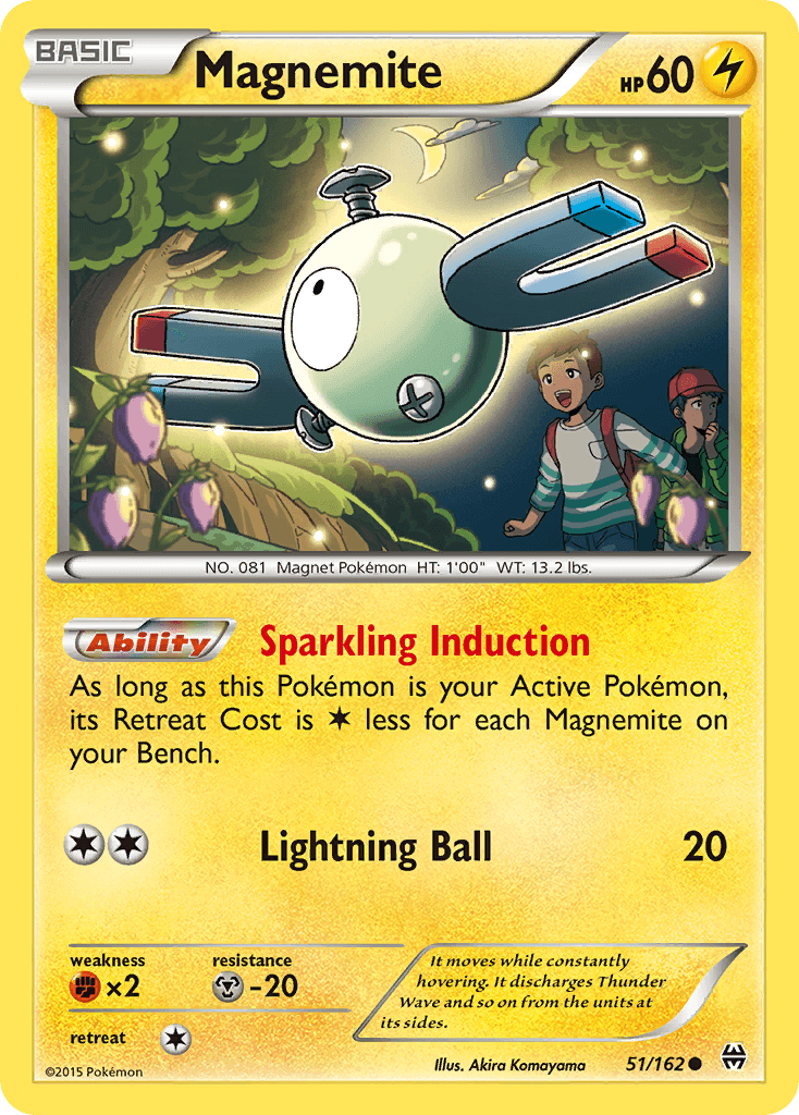 Carta Pokémon Magnemite 51 de BREAKthrough
