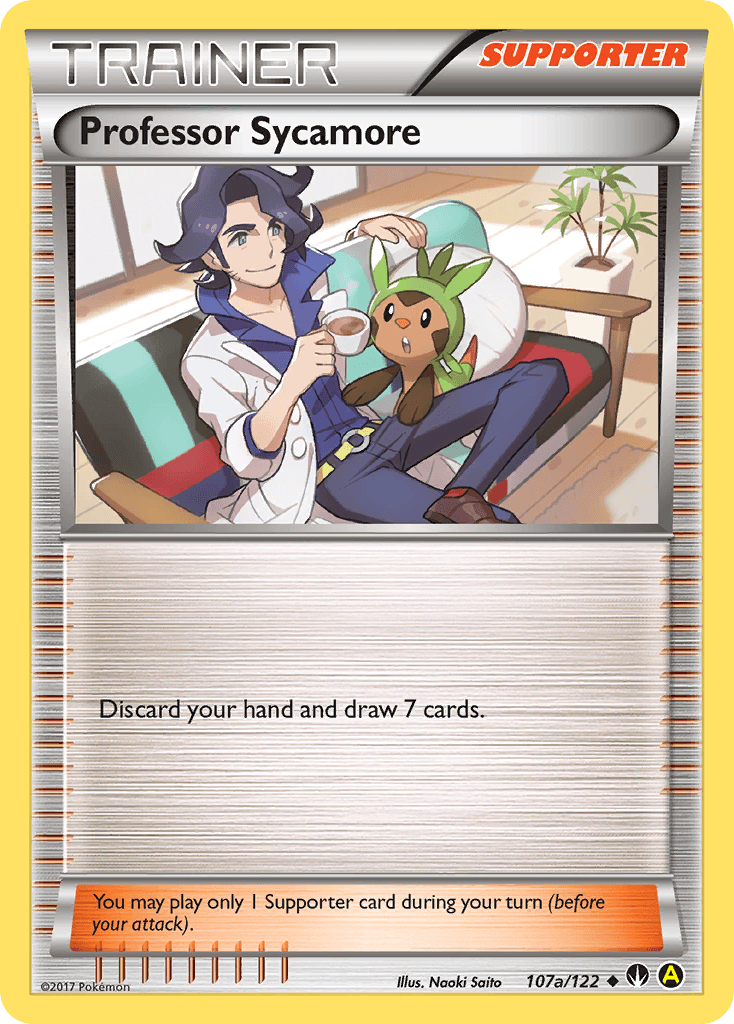 Carta Pokémon Professor Sycamore 107a de BREAKpoint