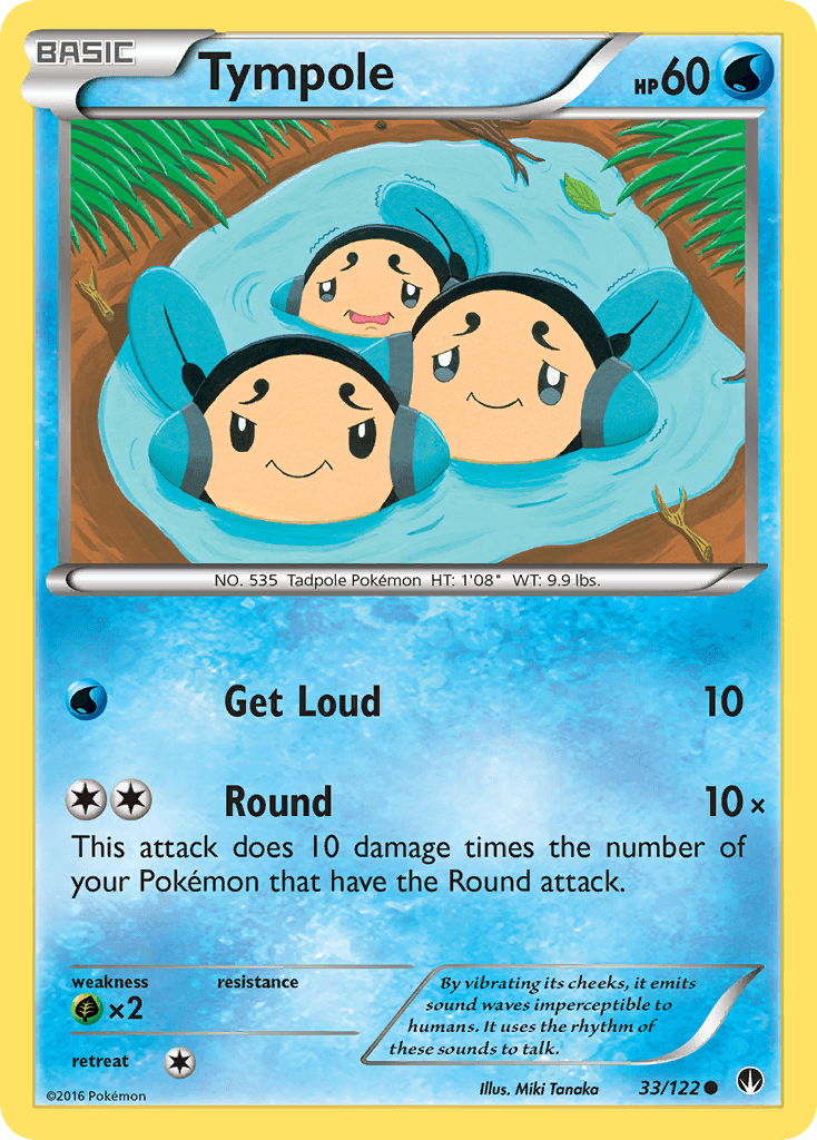 Carta Pokémon Tympole 33