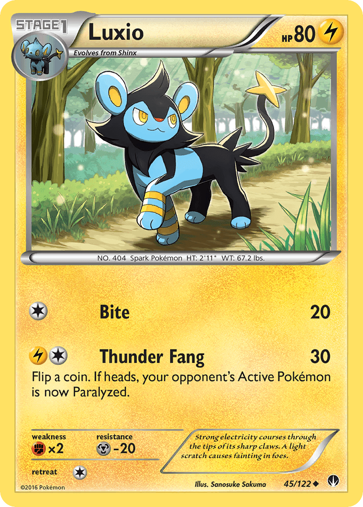 Carta Pokémon Luxio