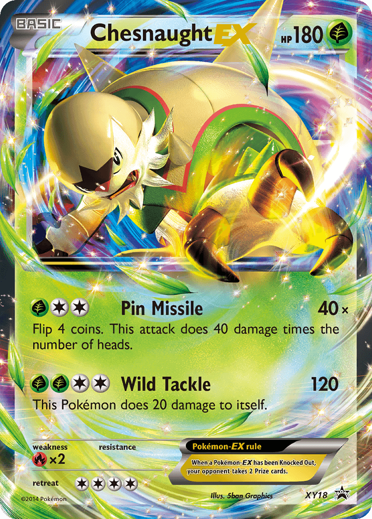 Carta Pokémon Chesnaught-EX XY18