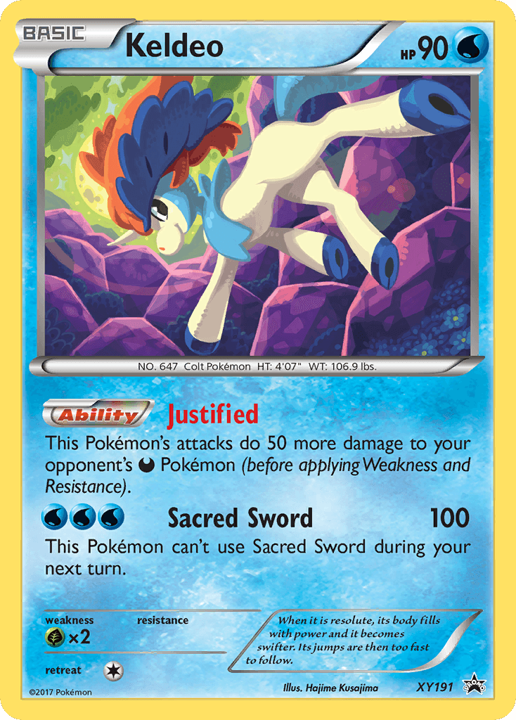 Carta Pokémon Keldeo XY191